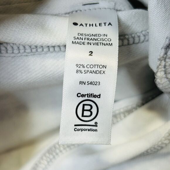 Athleta Farallon Printed Joggers Womens Size 2 White Gray Camo Drawstring Waist - Picture 10 of 10